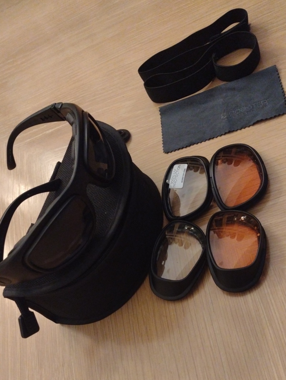 Like New Interchangeable Lens Riding Goggles - Black BOBSTER BRAND